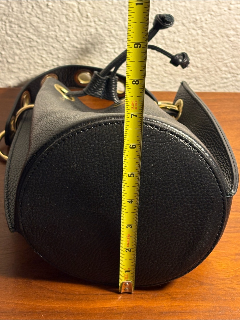 Italian-Made Mini Bucket Bag - Genuine Leather - Picture 13 of 13